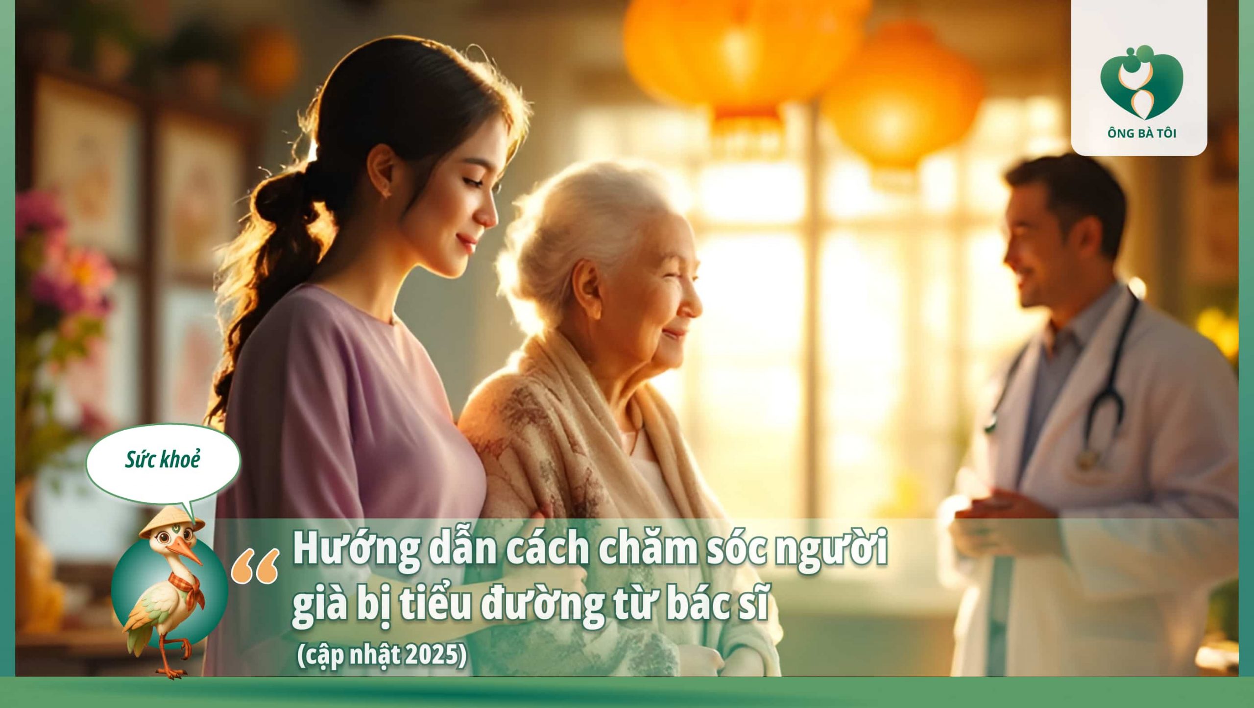 Hướng dẫn cách chăm sóc người già bị tiểu đường từ bác sĩ