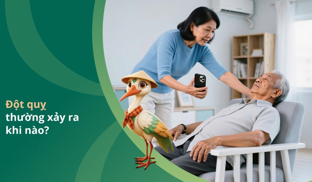 Đột quỵ thường xảy ra khi nào