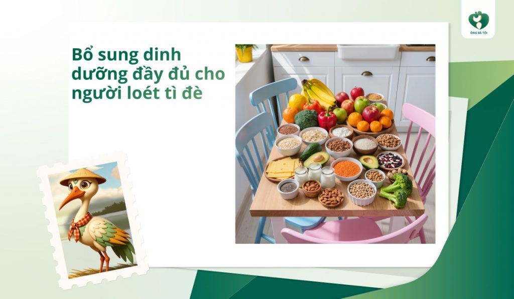 Bổ sung dinh dưỡng đầy đủ cho người loét tì đè