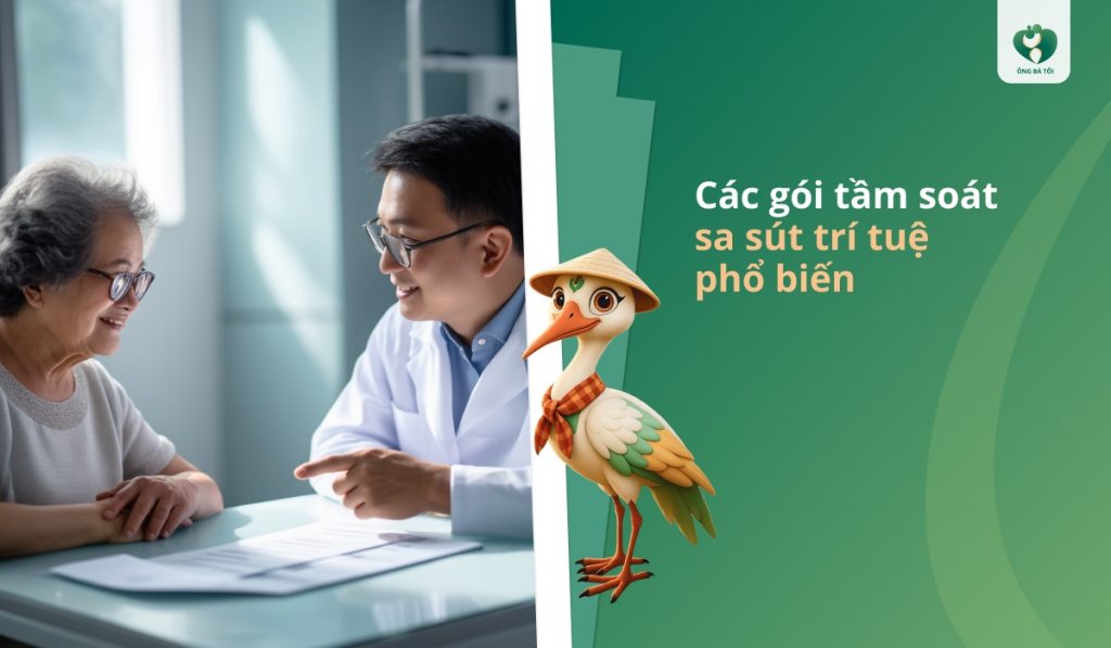 Các gói tầm soát sa sút trí tuệ phổ biến
