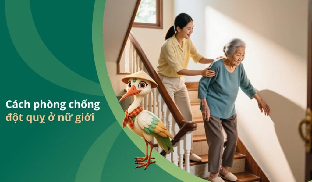 Cách phòng chống đột quỵ ở nữ giới