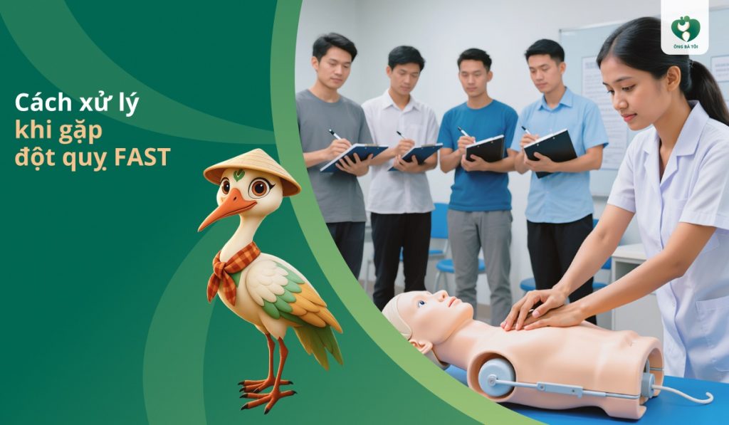 Cách xử lý khi gặp đột quỵ FAST