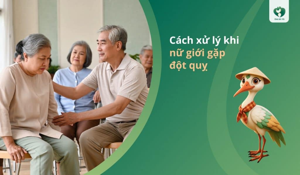 Cách xử lý khi nữ giới gặp đột quỵ