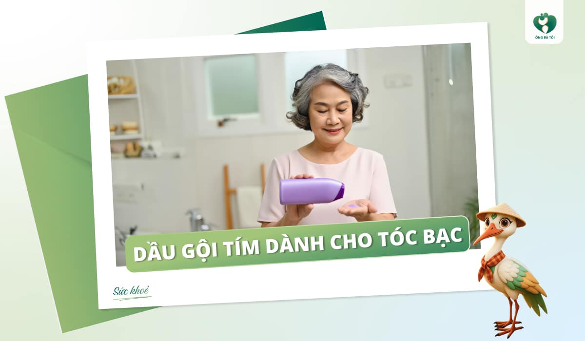 Dầu gội tím dành cho tóc bạc