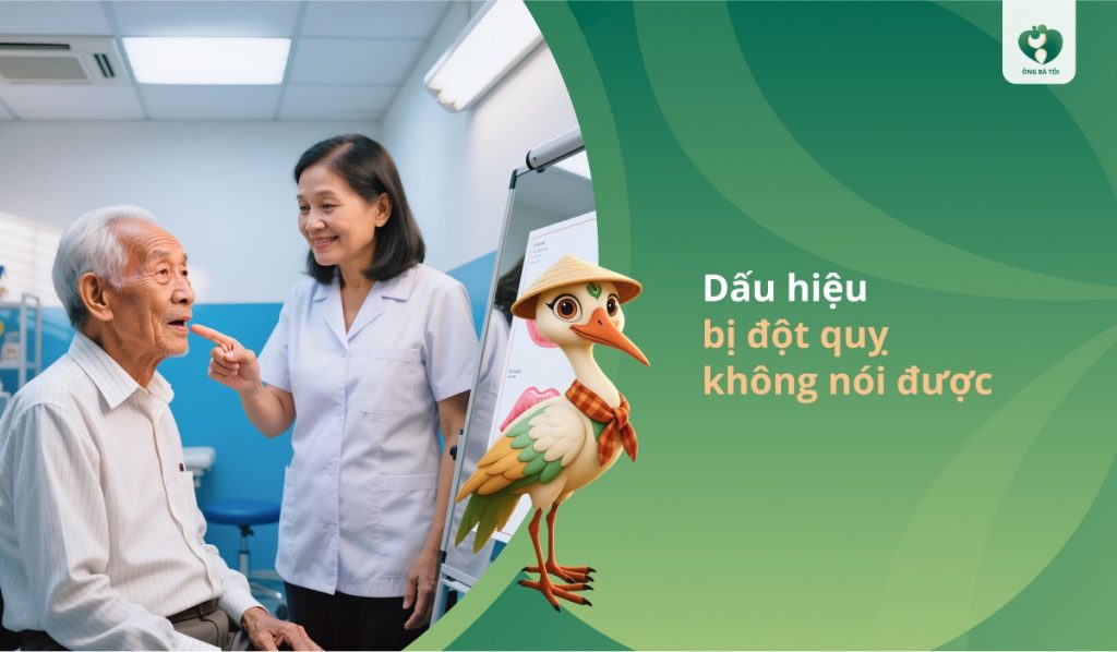 Dấu hiệu bị đột quỵ không nói được