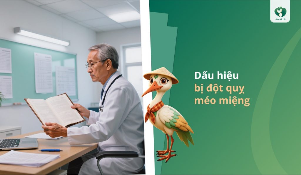 Dấu hiệu bị đột quỵ méo miệng