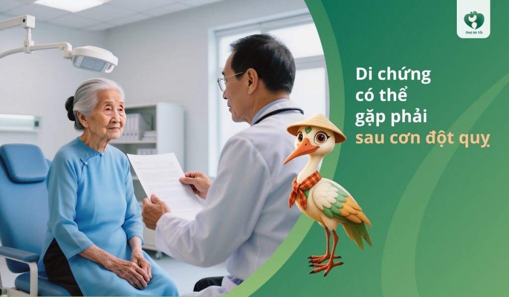 Di chứng có thể gặp phải sau cơn đột quỵ