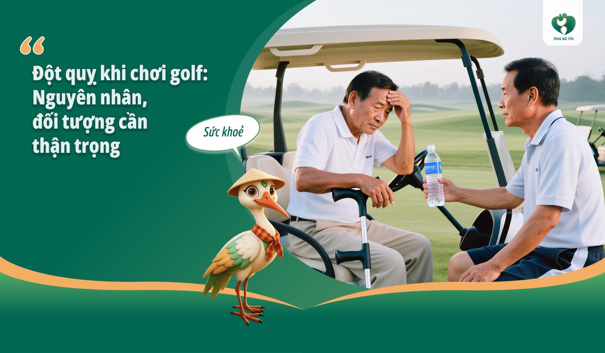 Đột quỵ khi chơi golf