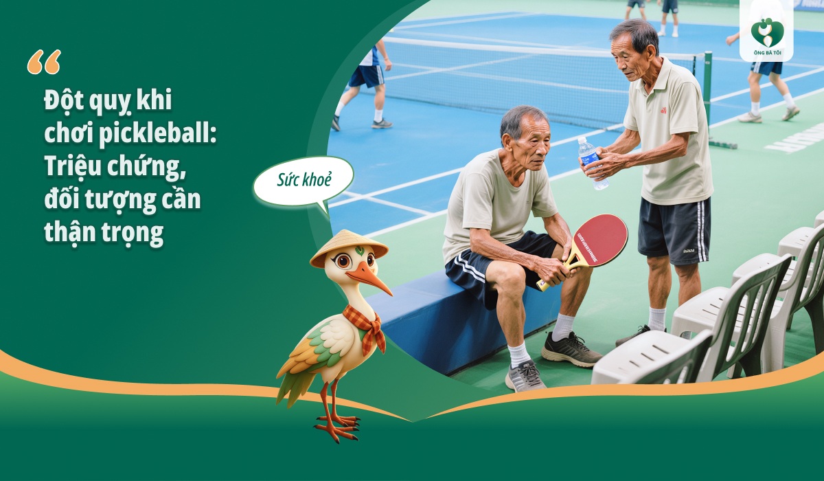 Đột quỵ khi chơi pickleball