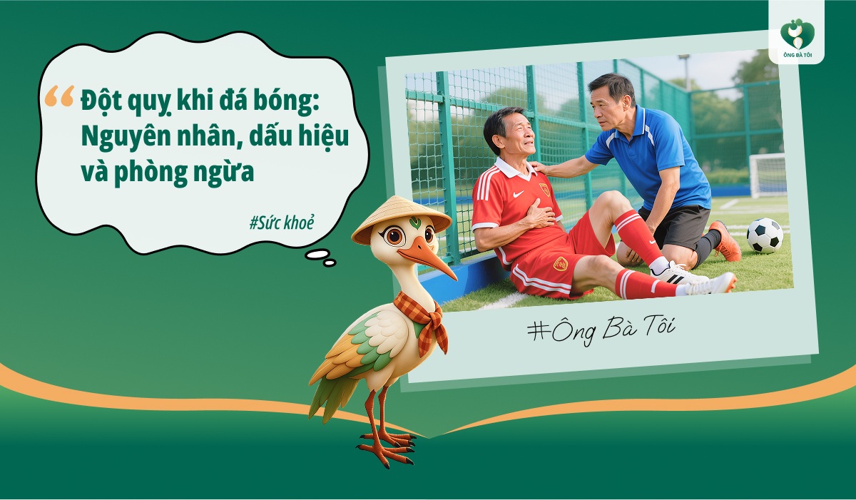 Đột quỵ khi đá bóng