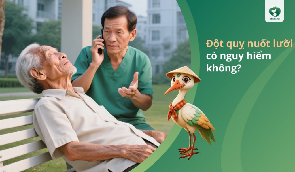 Đột quỵ nuốt lưỡi có nguy hiểm không