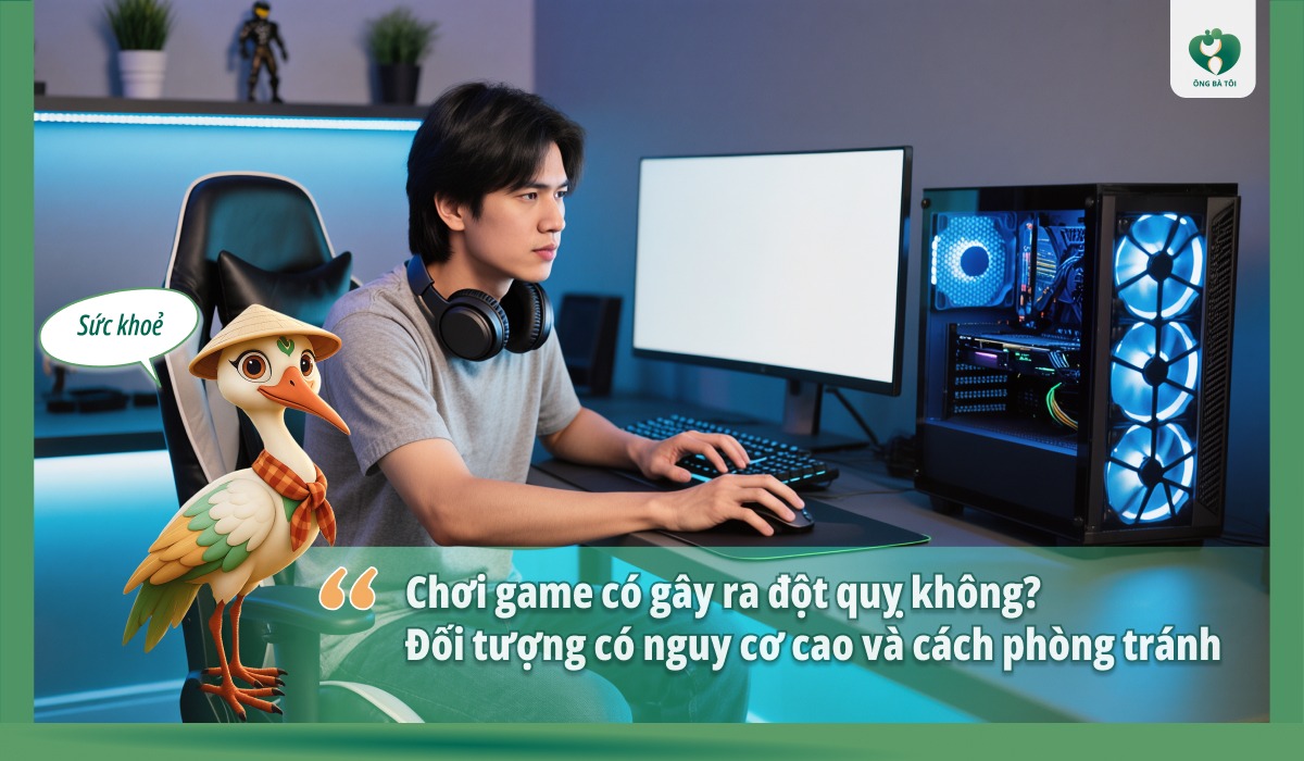 Đột quỵ vì chơi game