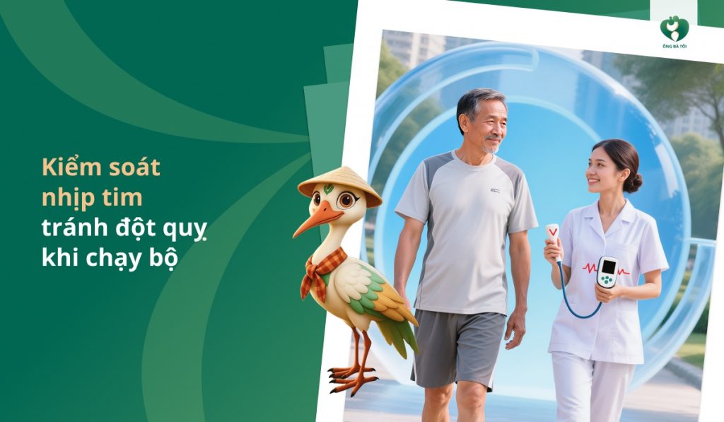 Kiểm soát nhịp tim tránh đột quỵ khi chạy bộ