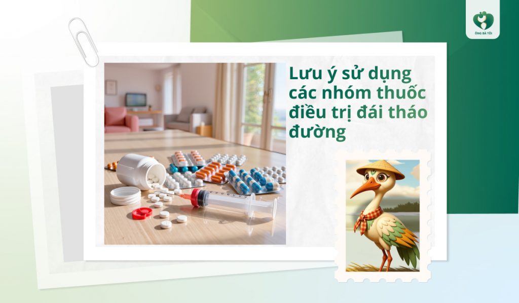 Lưu ý sử dụng các nhóm thuốc điều trị đái tháo đường