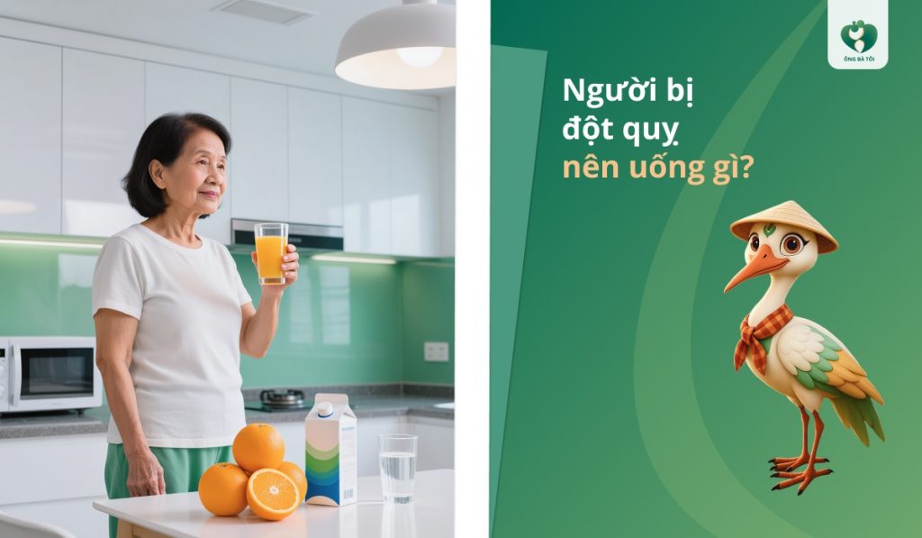 Người bị bệnh đột quỵ nên uống gì
