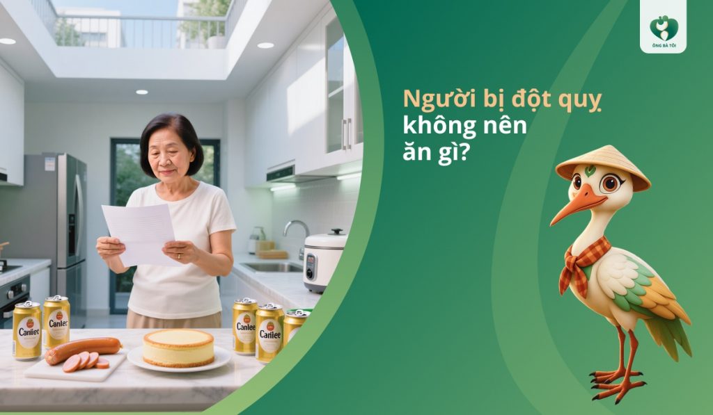 Người bị đột quỵ không nên ăn gì