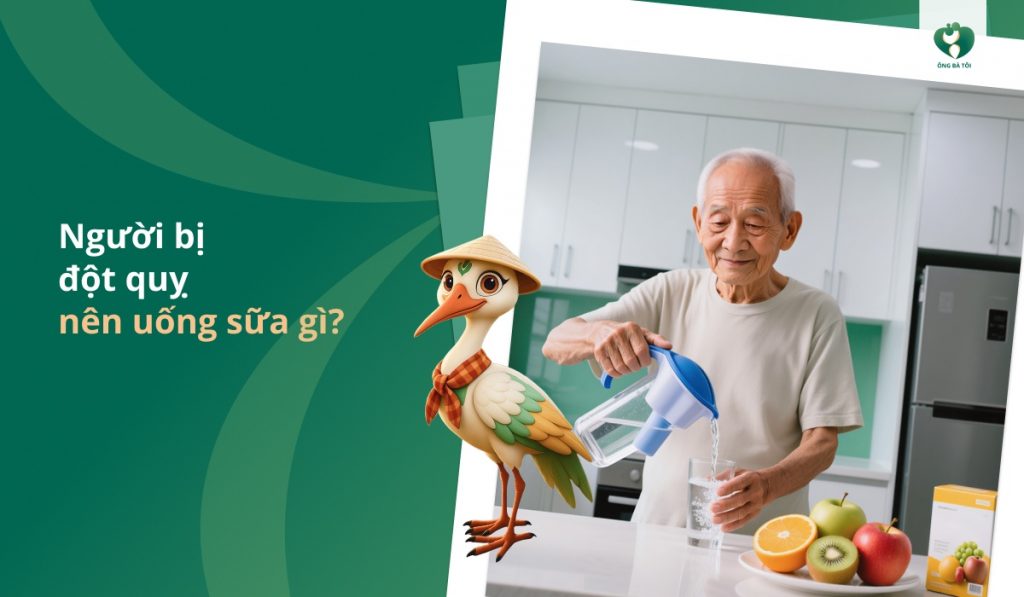 Người bị đột quỵ nên uống sữa gì