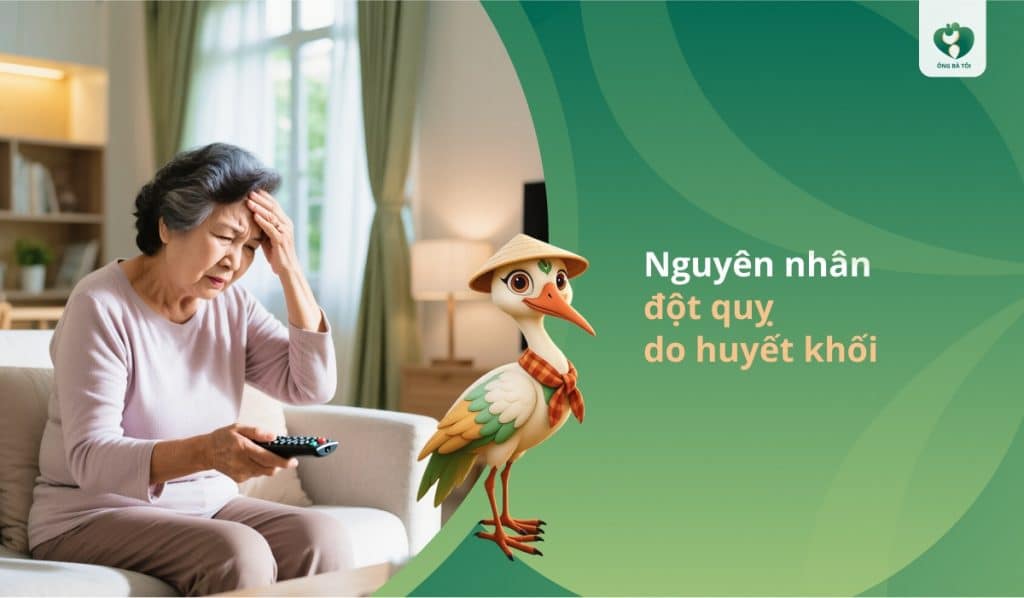 Nguyên nhân đột quỵ do huyết khối