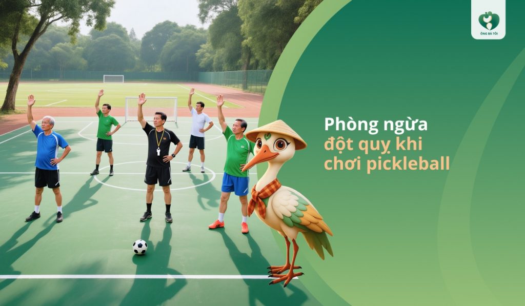 Phòng ngừa đột quỵ khi chơi pickleball