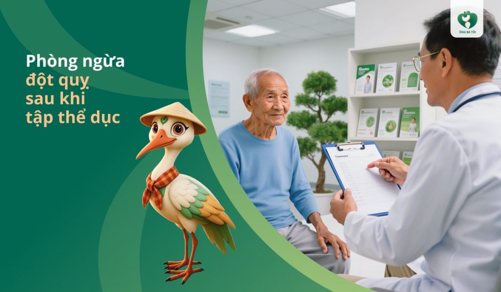 Phòng ngừa đột quỵ sau khi tập thể dục