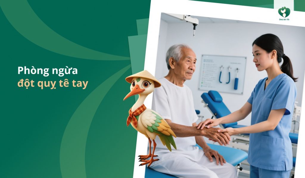 Phòng ngừa đột quỵ tê tay