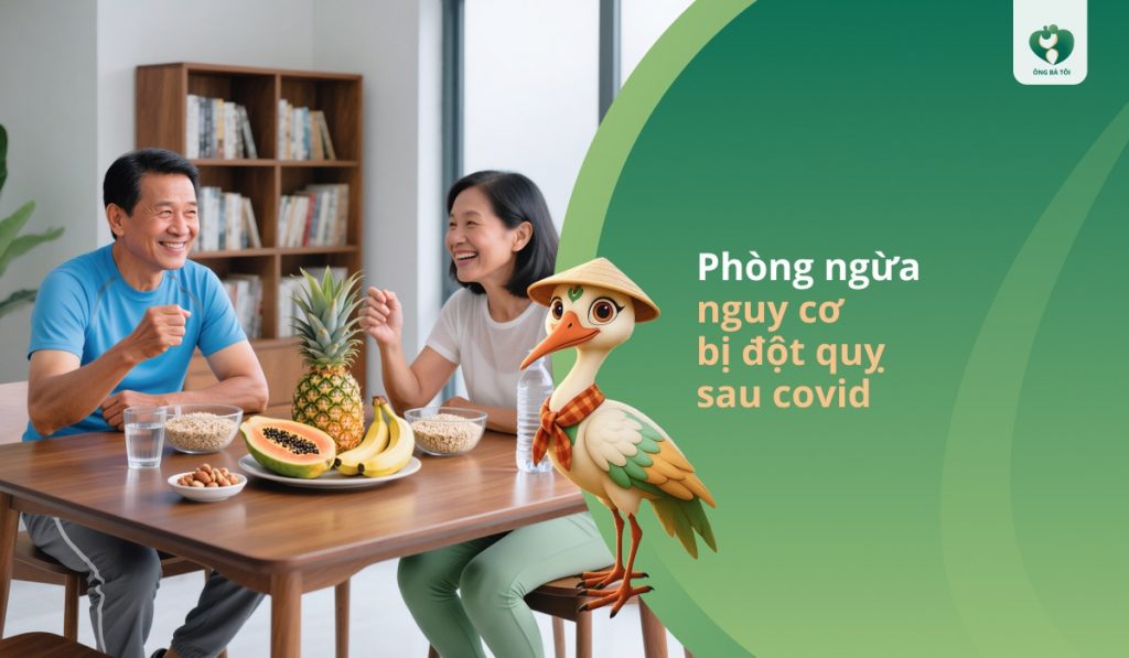 Phòng ngừa nguy cơ bị đột quỵ sau covid