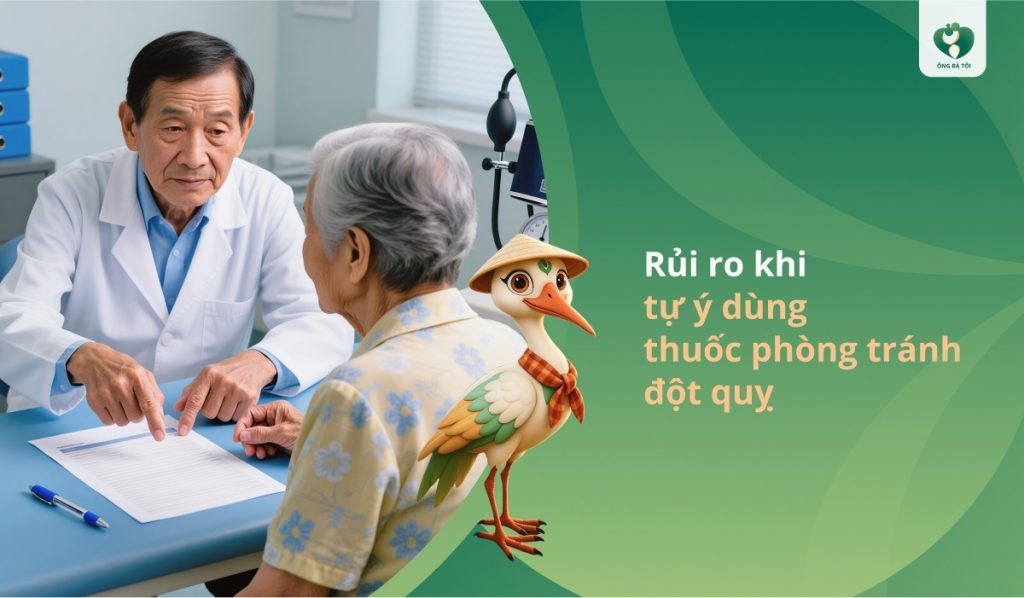 Rủi ro khi tự ý dùng thuốc phòng tránh đột quỵ