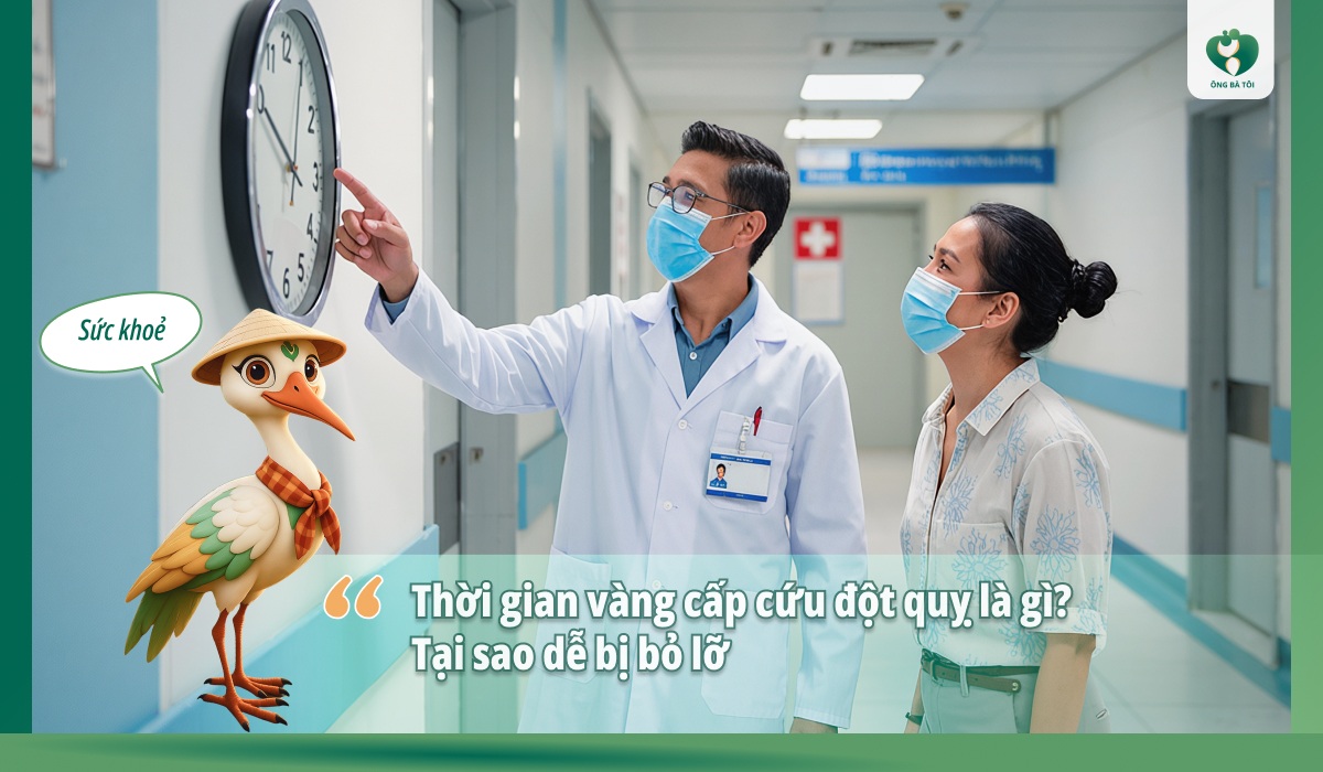 Thời gian vàng cấp cứu đột quỵ
