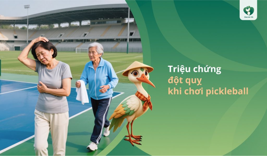 Triệu chứng đột quỵ khi chơi pickleball